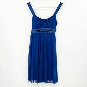 Vintage Taboo Womens Y2K Babydoll Mini Dress Size‎ Medium Blue HOCO